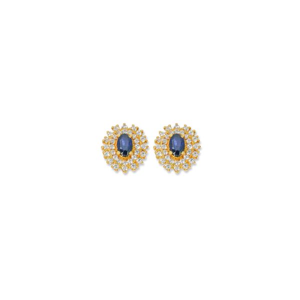 Sapphire Bud Studs